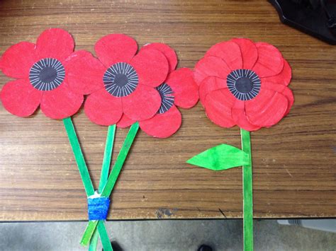 anzac day poppies craft